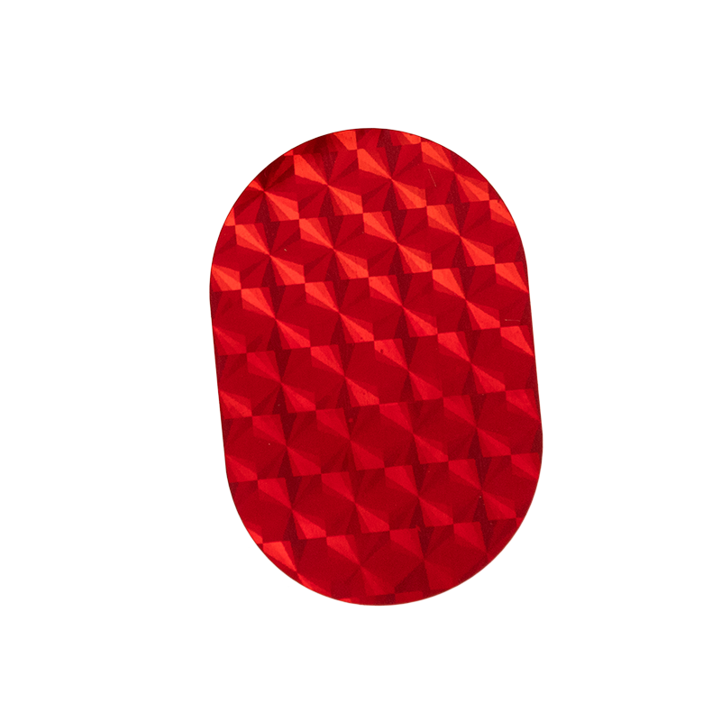 Reflektoraufkleber Motorblock (rot)