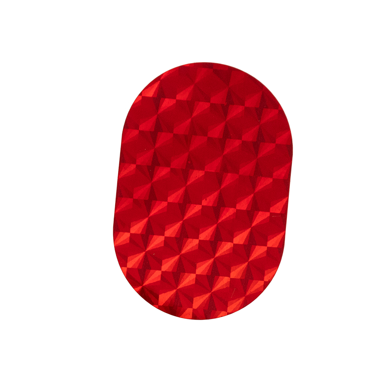 Reflektoraufkleber Motorblock (rot) 